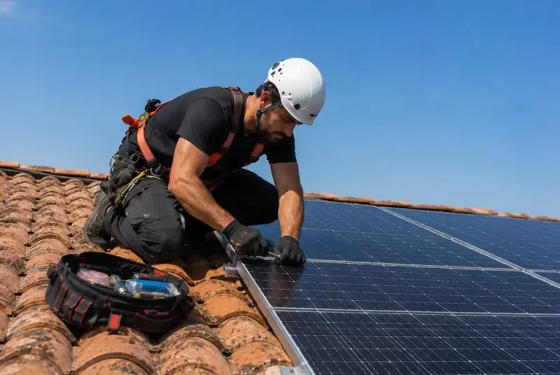 Maintenance et monitoring de panneaux solaires à Coudoux